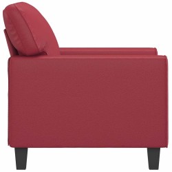Fauteuil Rouge bordeaux 60 cm Similicuir 619939619939