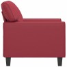 Fauteuil Rouge bordeaux 60 cm Similicuir 619939619939