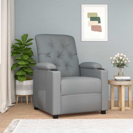 Fauteuil inclinable Gris clair Tissu 619940619940
