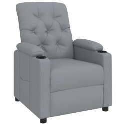 Fauteuil inclinable Gris clair Tissu 619940619940