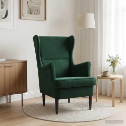 Fauteuil Vert foncé Velours 619946619946
