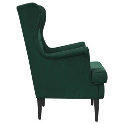 Fauteuil Vert foncé Velours 619946619946