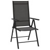 Ensemble à manger de jardin 7 pcs noir aluminium 619948619948