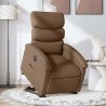 Fauteuil inclinable électrique marron tissu 619950619950