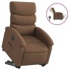 Fauteuil inclinable électrique marron tissu 619950619950