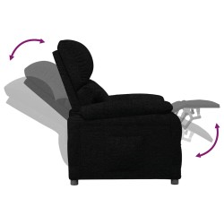 Fauteuil inclinable Noir Tissu 619951619951