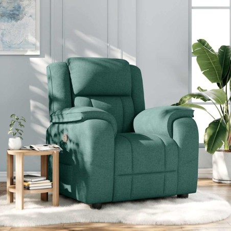 Fauteuil inclinable Vert foncé Tissu 619953619953