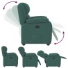Fauteuil inclinable Vert foncé Tissu 619953619953