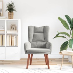 fauteuil Gris clair 63 x 67 x 94 cm Velours 619955619955