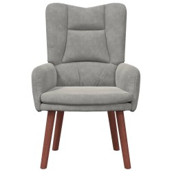 fauteuil Gris clair 63 x 67 x 94 cm Velours 619955619955