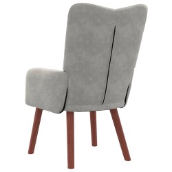 fauteuil Gris clair 63 x 67 x 94 cm Velours 619955619955