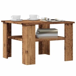Table basse vieux bois 60x60x42 cm bois d'ingénierie 619956619956
