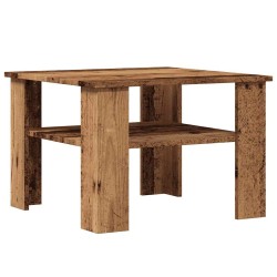 Table basse vieux bois 60x60x42 cm bois d'ingénierie 619956619956