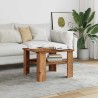 Table basse vieux bois 60x60x42 cm bois d'ingénierie 619956619956