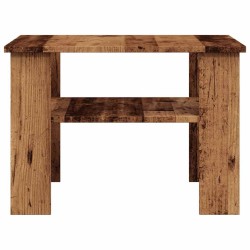 Table basse vieux bois 60x60x42 cm bois d'ingénierie 619956619956