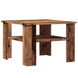 Table basse vieux bois 60x60x42 cm bois d'ingénierie 619956619956