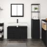 Ensemble de mobilier de salle de bain 2 pcs Chêne noir 619960619960