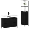 Ensemble de mobilier de salle de bain 2 pcs Chêne noir 619960619960
