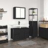 Ensemble de mobilier de salle de bain 2 pcs Chêne noir 619960619960