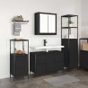 Ensemble de mobilier de salle de bain 3 pcs Chêne noir 619961619961