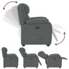 Fauteuil inclinable Gris foncé Tissu 619962619962