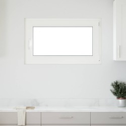 Fenêtre de sous-sol RISOR 100 x 60 cm PVC et verre Blanc 619963619963