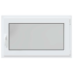 Fenêtre de sous-sol RISOR 100 x 60 cm PVC et verre Blanc 619963619963