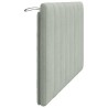 Coussin de tête de lit Hanko gris clair 140 cm velours 619965619965