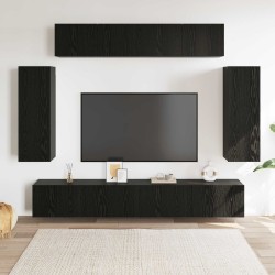 Ensemble meuble TV 6 pcs Chêne noir 100 x 30 x 30 cm 619968619968