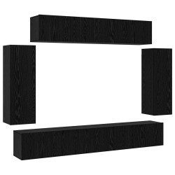 Ensemble meuble TV 6 pcs Chêne noir 100 x 30 x 30 cm 619968619968