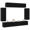 Ensemble meuble TV 6 pcs Chêne noir 100 x 30 x 30 cm 619968619968