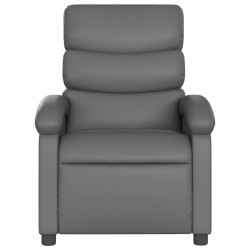 Fauteuil inclinable gris similicuir 619970619970