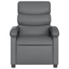 Fauteuil inclinable gris similicuir 619970619970