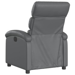 Fauteuil inclinable gris similicuir 619970619970