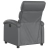 Fauteuil inclinable gris similicuir 619970619970