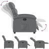 Fauteuil inclinable gris similicuir 619970619970