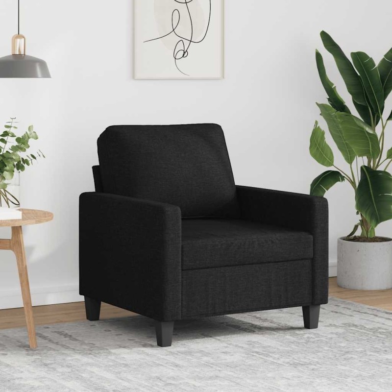 Fauteuil Noir 60 cm Tissu 619971619971