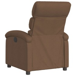 Fauteuil inclinable électrique Marron Tissu 619972619972