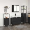 Ensemble de mobilier de salle de bain 3 pcs Chêne noir 619973619973