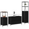 Ensemble de mobilier de salle de bain 3 pcs Chêne noir 619973619973