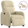 Fauteuil inclinable électrique Crème Tissu 619992619992