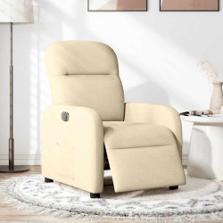 Fauteuil inclinable électrique Crème Tissu 619992619992