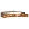 Ensemble de canapés d'extérieur 5 pcs Naturel 620004620004