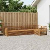 Ensemble de canapés d'extérieur 5 pcs Naturel 620005620005