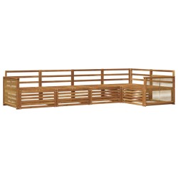 Ensemble de canapés d'extérieur 5 pcs Naturel 620005620005