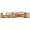 Ensemble de canapés d'extérieur 5 pcs Naturel 620005620005