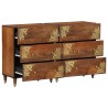 Buffet 2 pcs marron miel 60 x 33 x 75 cm Bois de mangue massif 620008620008