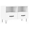 Meuble TV Blanc 80x36x50 cm Bois d'ingénierie 620043620043