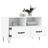 Meuble TV Blanc 80x36x50 cm Bois d'ingénierie 620043620043