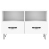 Meuble TV Blanc 80x36x50 cm Bois d'ingénierie 620043620043